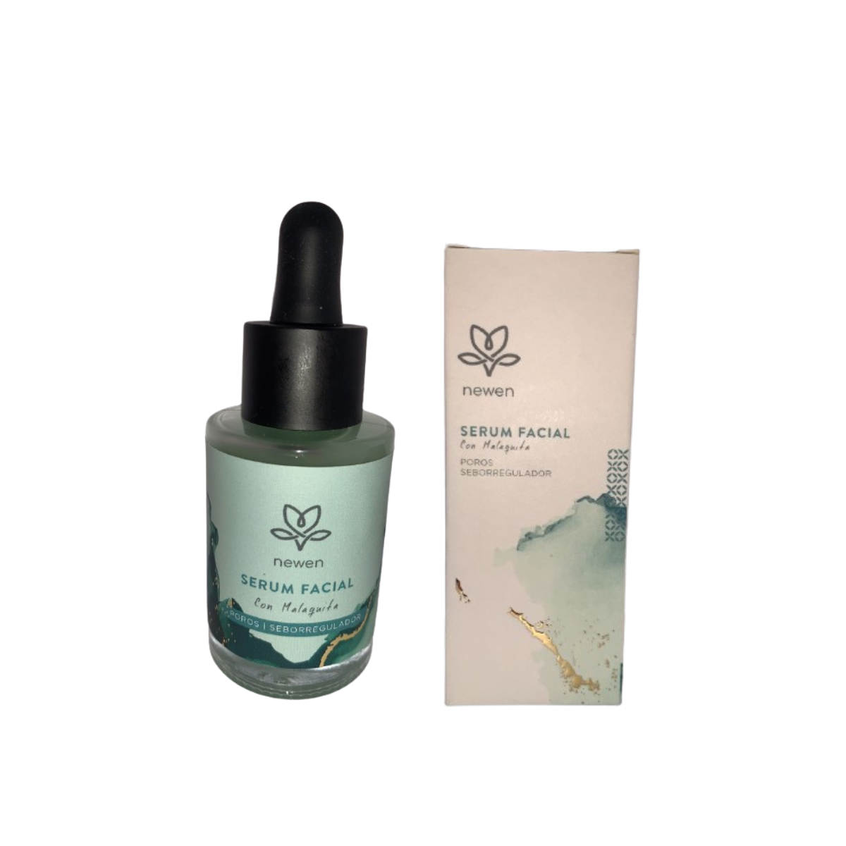 SERUM FACIAL NEWEN 30 ML CON MALAQUITA - 1