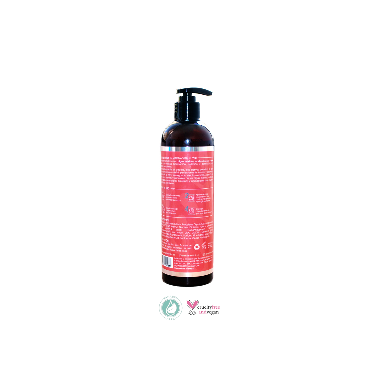 SHAMPOO CABELLO MARINA VITAL 500 ML RULOS Y RIZOS - 2