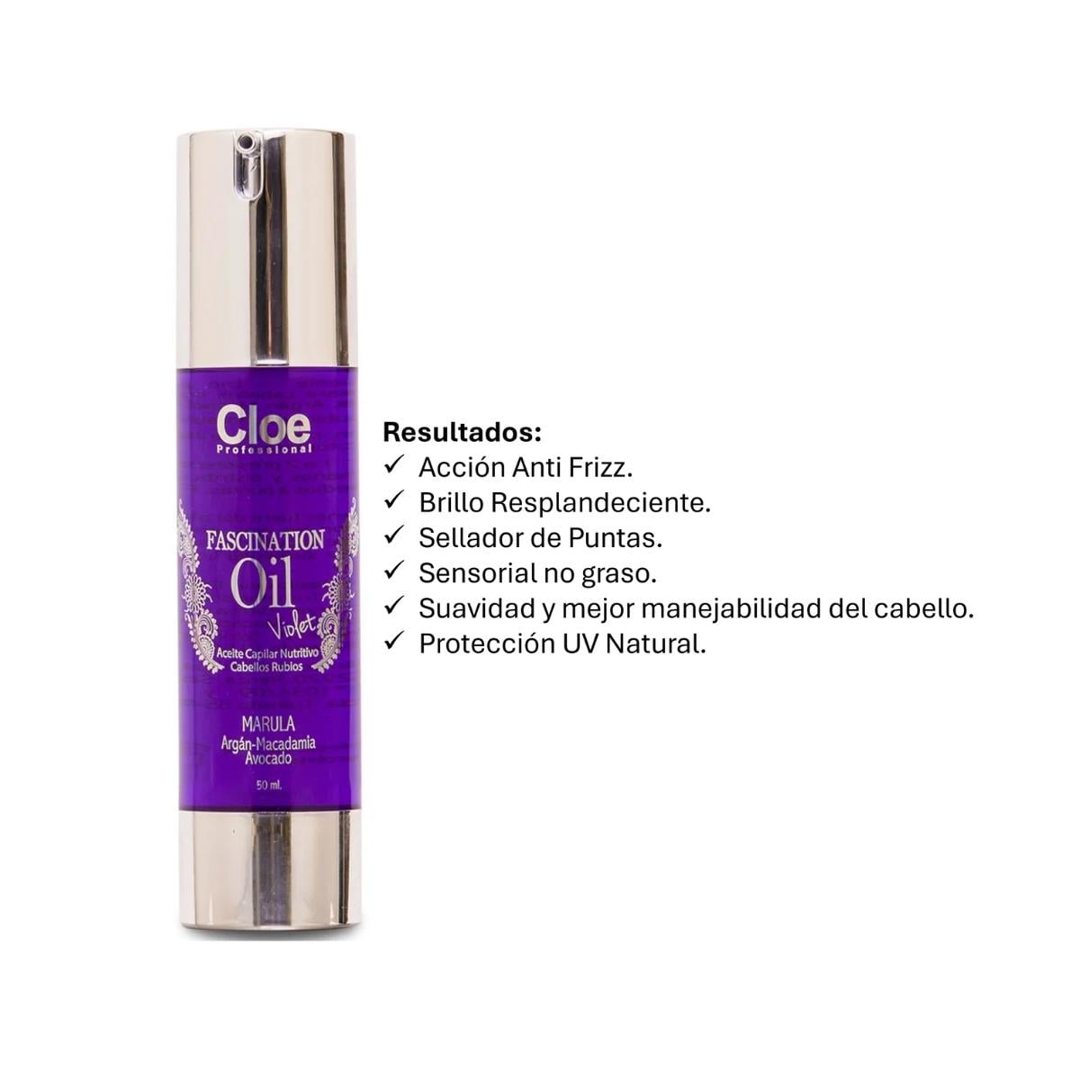 SÉRUM CAPILAR CLOE 50 ML FASCINATION OIL VIOLET - 2