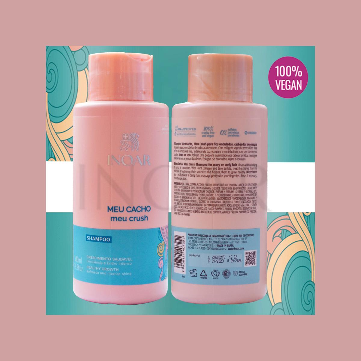SET INOAR MEU CACHO 500 ML SHAMPOO Y ACONDICIONADOR - 4