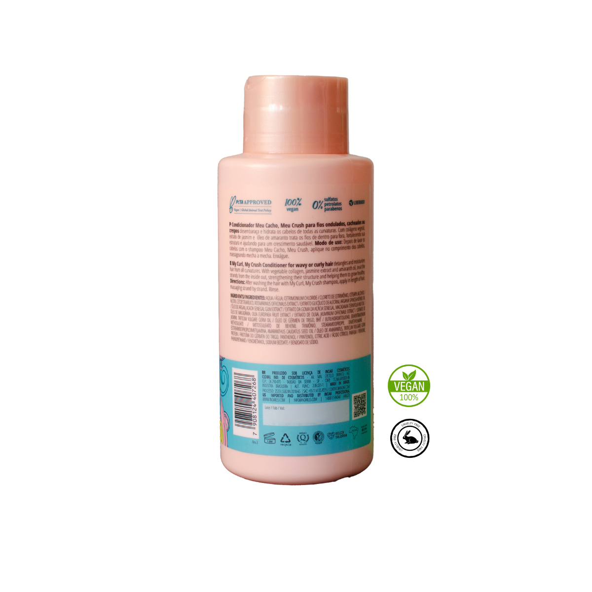 ACONDICIONADOR INOAR 500 ML MEU CACHO MEU CRUSH - 2
