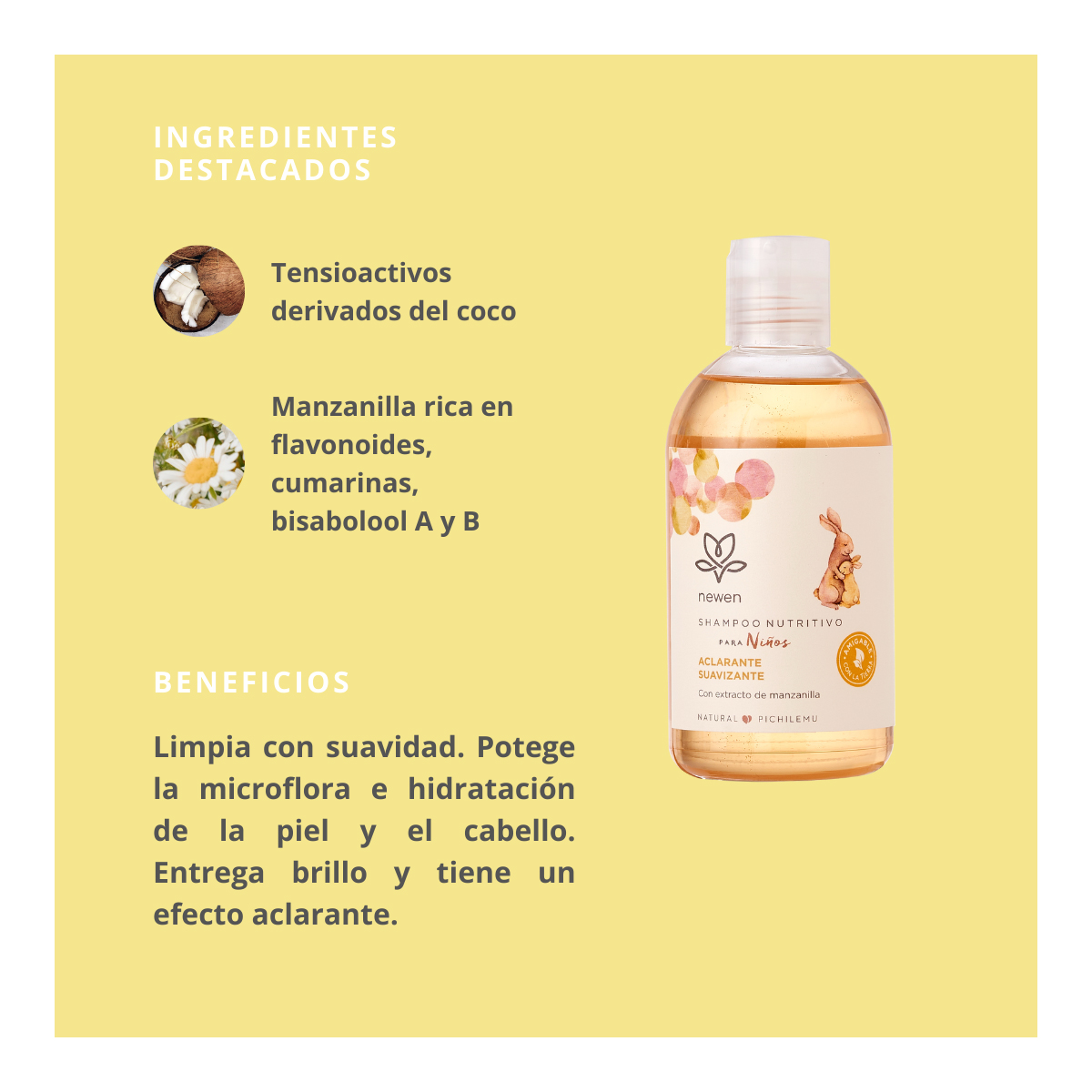 SHAMPOO MANZANILLA PARA NIÑOS 250 ML NEWEN - 2