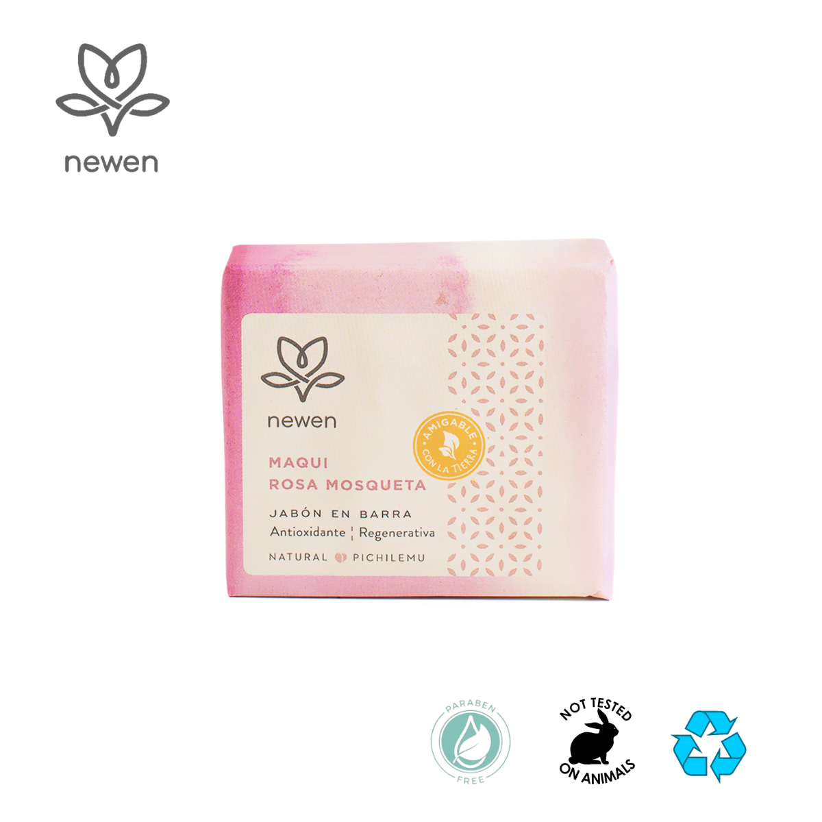JABÓN EN BARRA NEWEN MAQUI ROSA MOSQUETA 100 GRS - 1