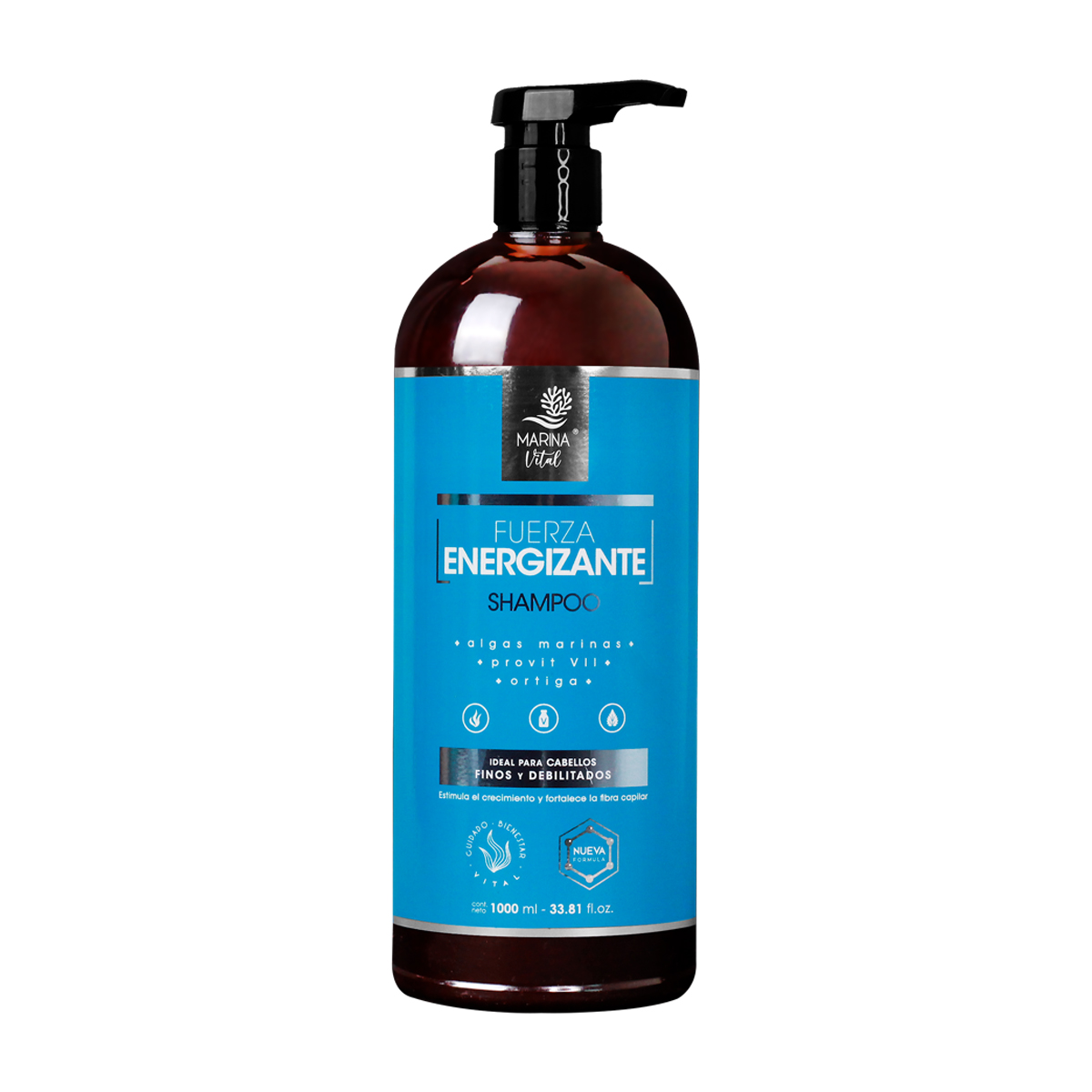 SHAMPOO FUERZA ENERGIZANTE MARINA VITAL 1000 ML - 1