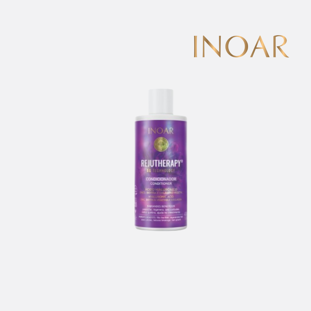 ACONDICIONADOR INOAR 400 ML REJUTHERAPY 5G TECHNOLOGY ÁCIDO HIALURÓNICO - 3
