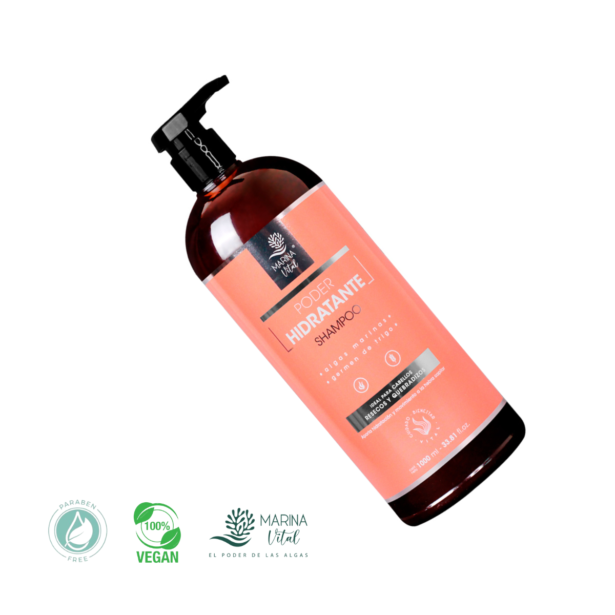 SHAMPOO MARINA VITAL 1000 ML PODER HIDRATANTE - 3