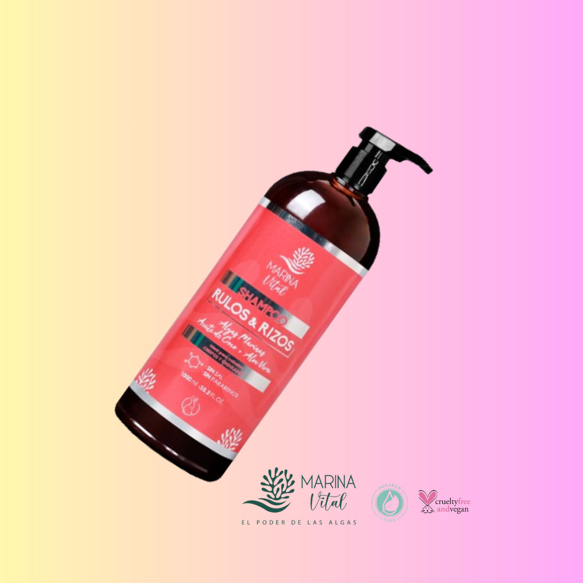 SHAMPOO MARINA VITAL 1000 ML RULOS & RIZOS - 3
