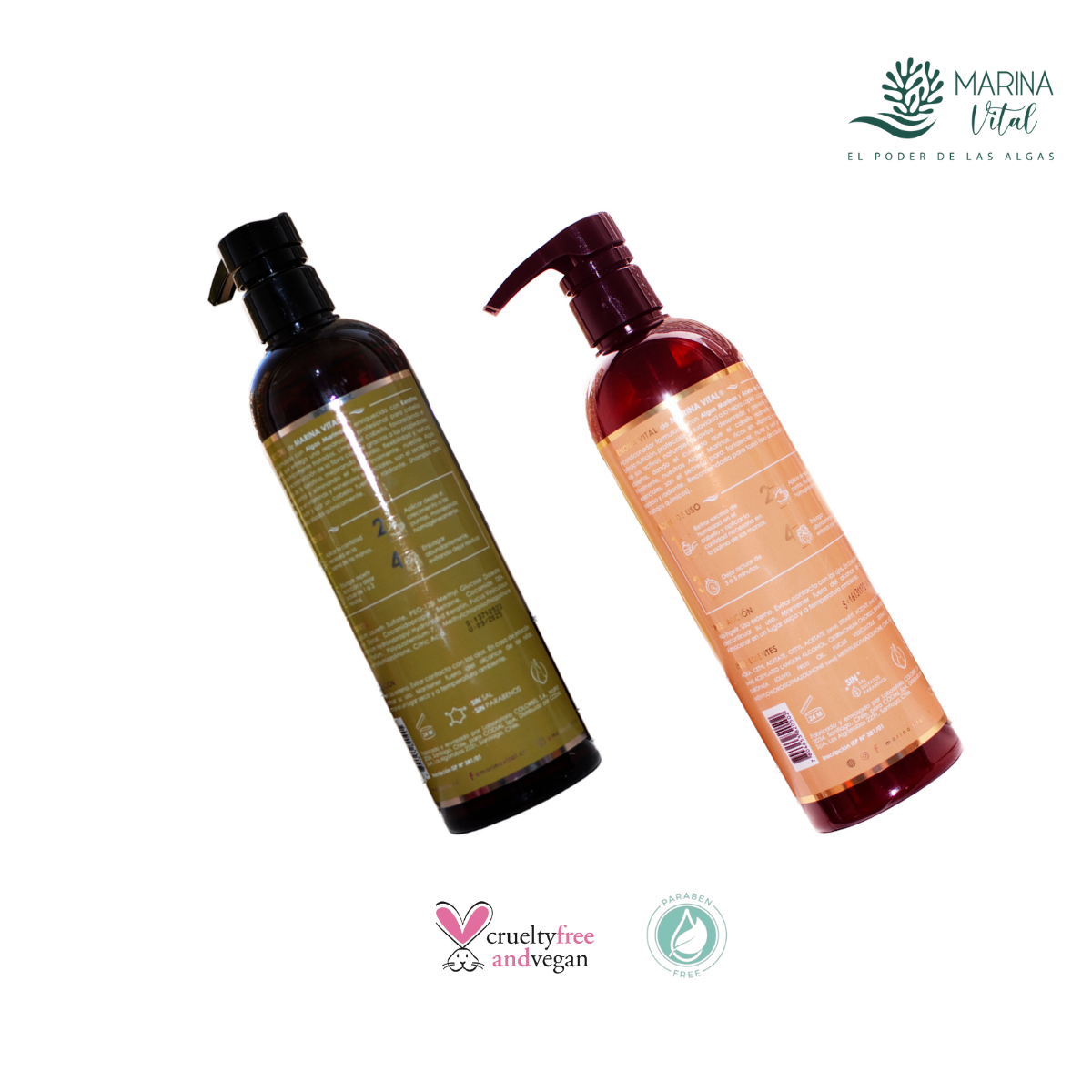 SHAMPOO MARINA VITAL 500 ML TOTAL RESTORE-ACONDICIONADOR RENOVA PACK - 4