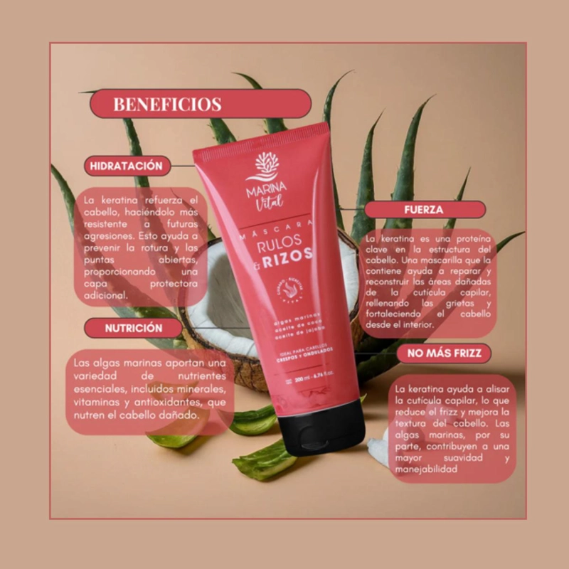 MASCARA RULOS Y RIZOS 200 ML - 2