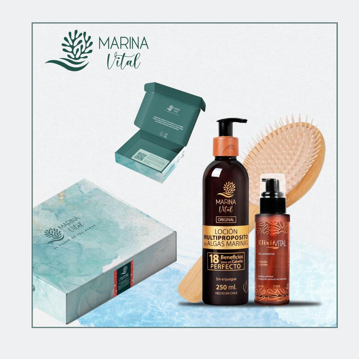 SERUM 60 ML+LOCION MULTIPROPOSITO 250 ML PACK NAVIDAD MARINA VITAL - 2