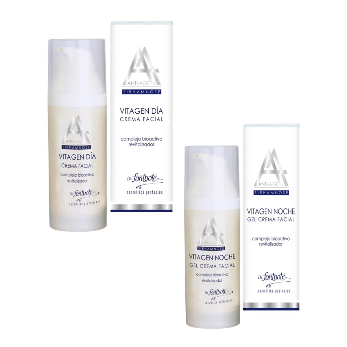 CREMA FACIAL DIA NOCHE VITAGEN KIT 50 G C/U DR FONTBOTE - 1