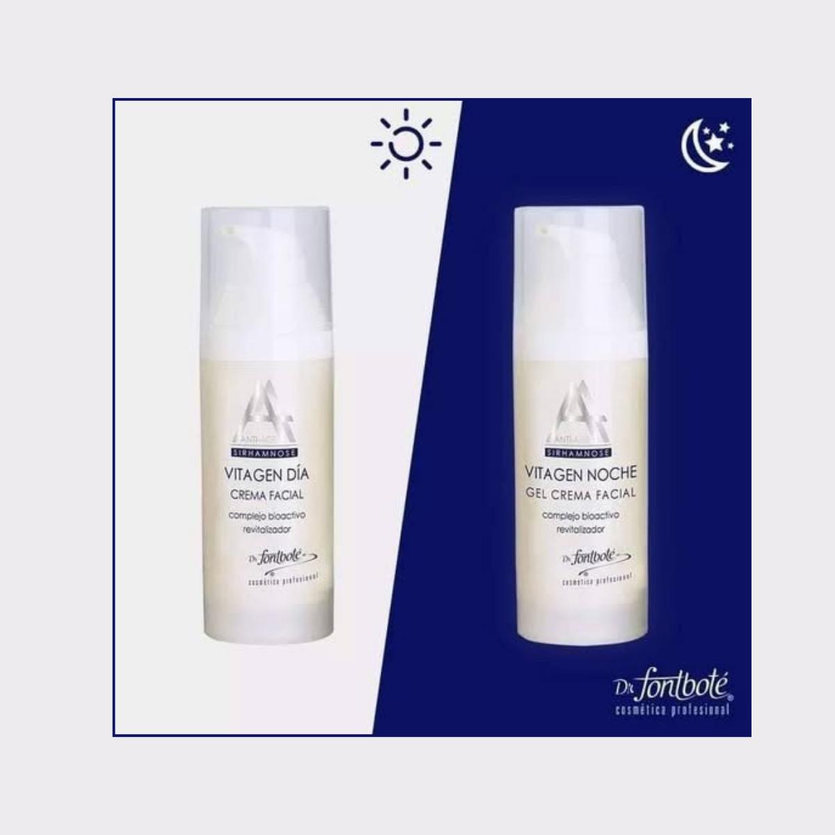 CREMA FACIAL DIA NOCHE VITAGEN KIT 50 G C/U DR FONTBOTE - 2