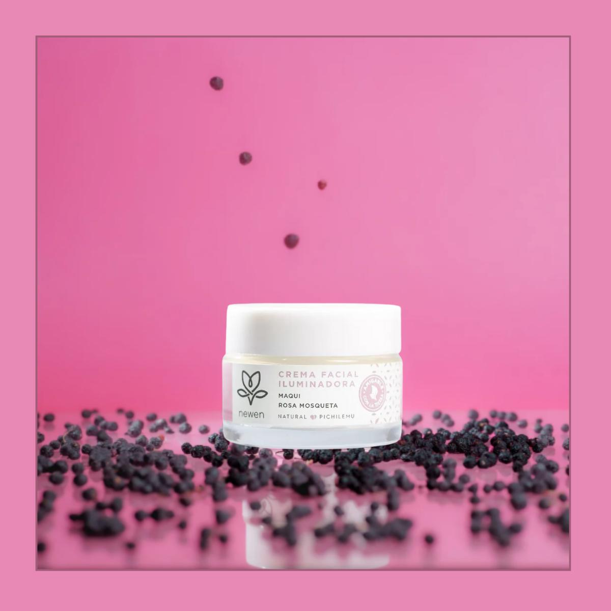 CREMA ROSTRO NEWEN 50 ML ILUMINADORA MAQUI ROSA MOSQUETA 50G - 6
