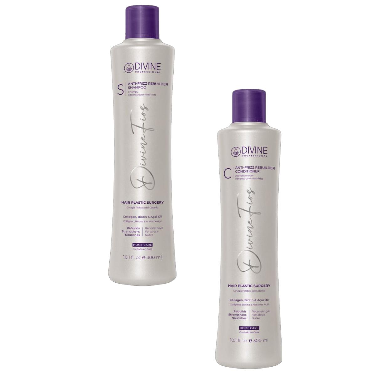 KIT HOME CARE SHAMPOO + ACONDICIONADOR 300 ML C/U DIVINE PRO - 3