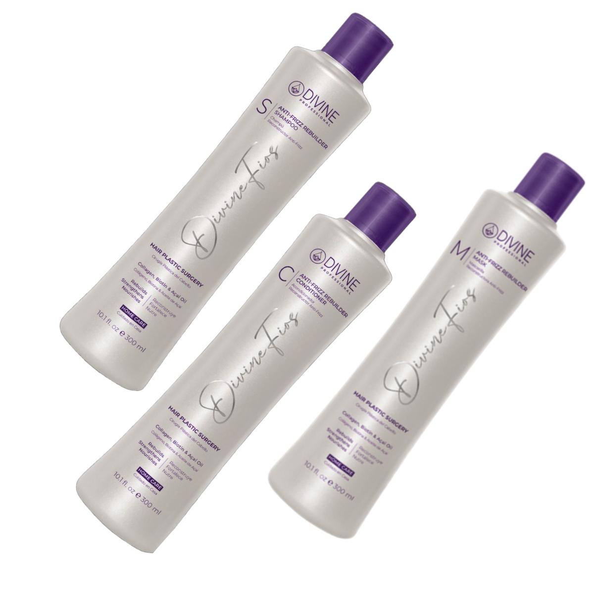 KIT HOME CARE 3 PASOS SHAMPOO+ACONDICIONADOR+MASCARILLA - 3
