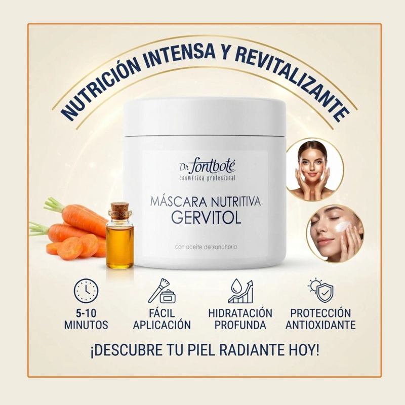 1434 MASCARA NUTRIT. GERVITOL C/ACEITE DE ZANAHORIA 500 G - 3