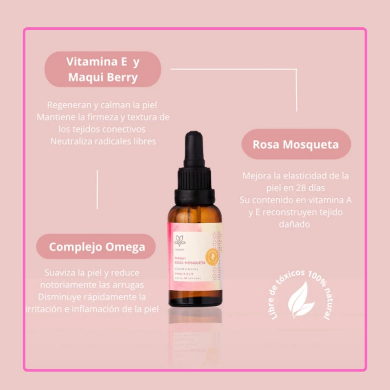 SERUM FACIAL MAQUI ROSA MOSQUETA NEWEN 30 ML - 2