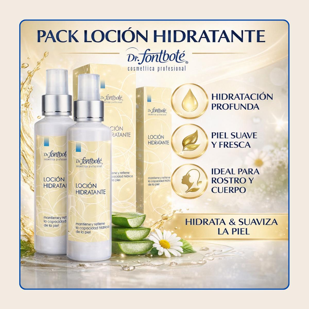 PACK LOCION HIDRATANTE DR FONTBOTE 150 ML C/U - 2