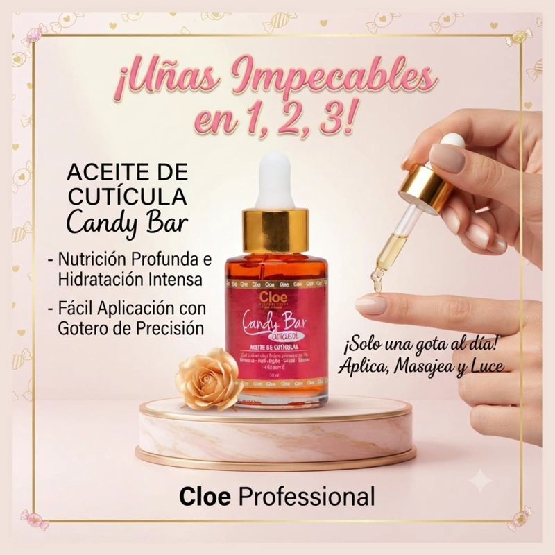 ACEITE DE CUTICULAS CANDY BAR 30 ML CLOE PROFESSIONAL - 3