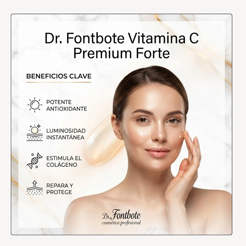 SERUM CONCENTRADO VITAMINA C DR FONTBOTE PREMIUM FORTE - 2