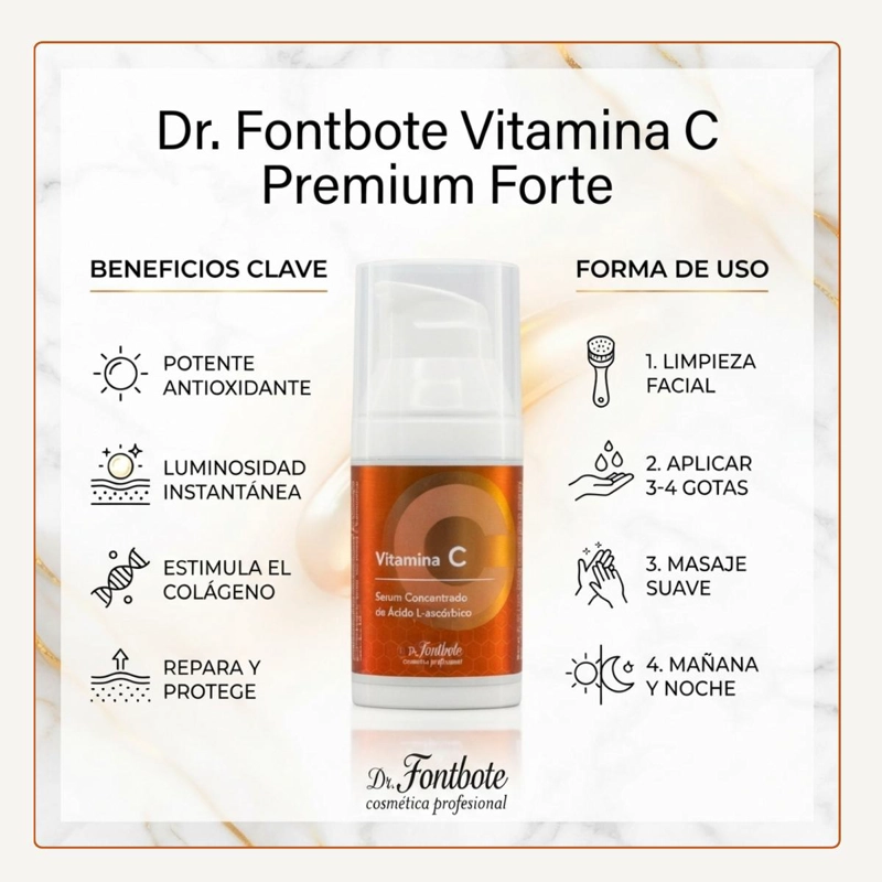 SERUM CONCENTRADO VITAMINA C DR FONTBOTE PREMIUM FORTE - 3