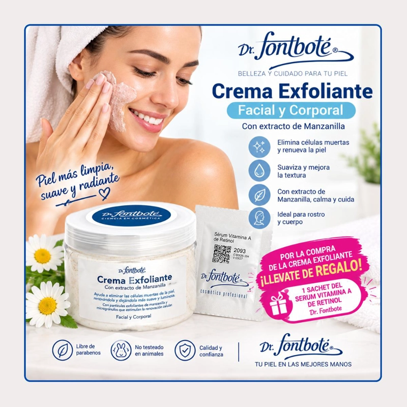 CREMA EXFOLIANTE FACIAL-CORPORAL +VIT. A RETINOL DR FONTBOTE - 2