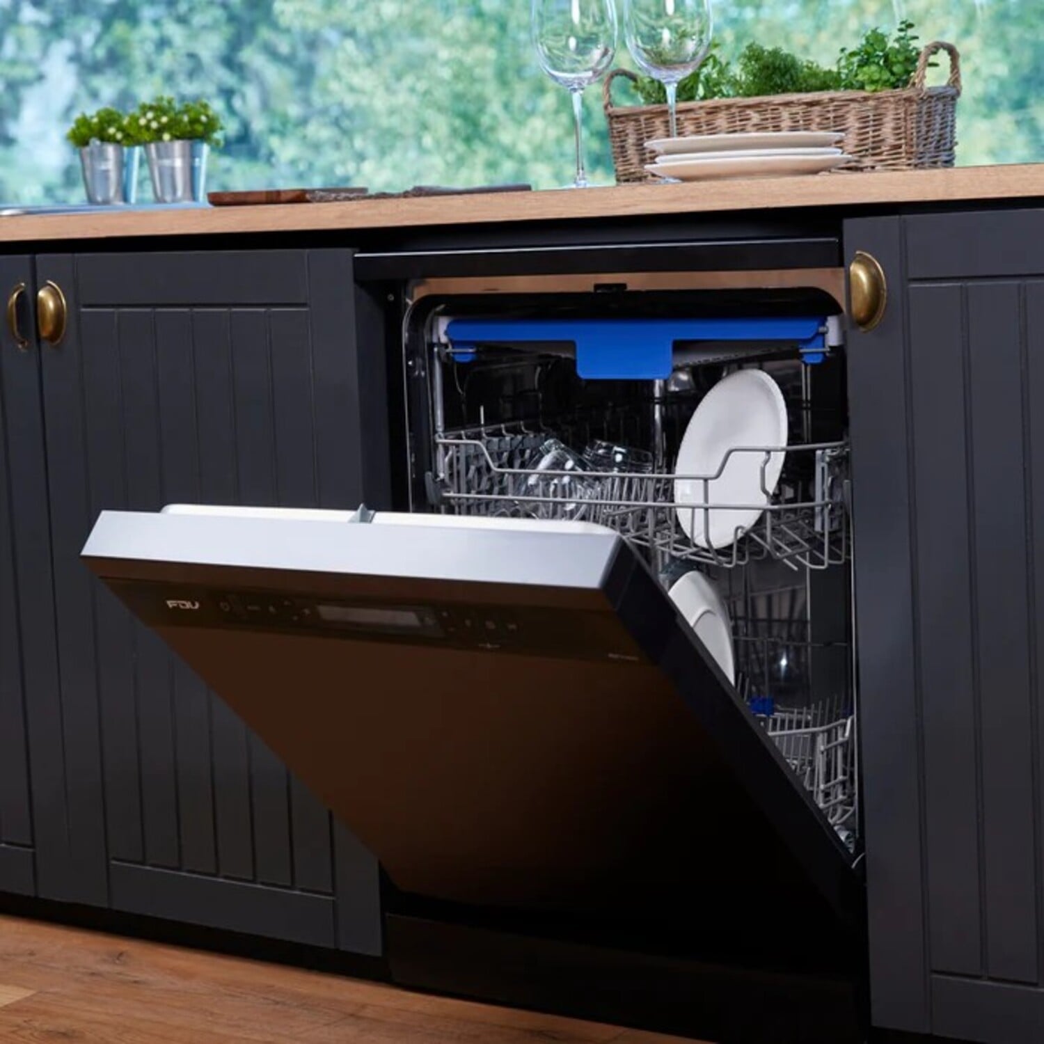 LAVAVAJILLAS FREE STANDING FDV PRESTIGE 14 CUBIERTOS NEGRO - 6