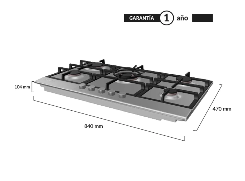 ENCIMERA GAS NATURAL FDV DESIGN 90 - 3