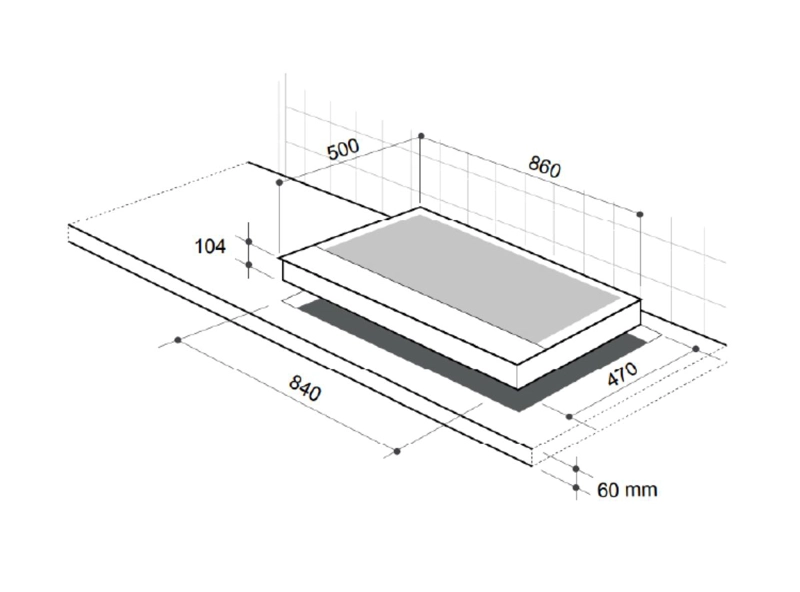 ENCIMERA GAS NATURAL FDV DESIGN 90 - 4