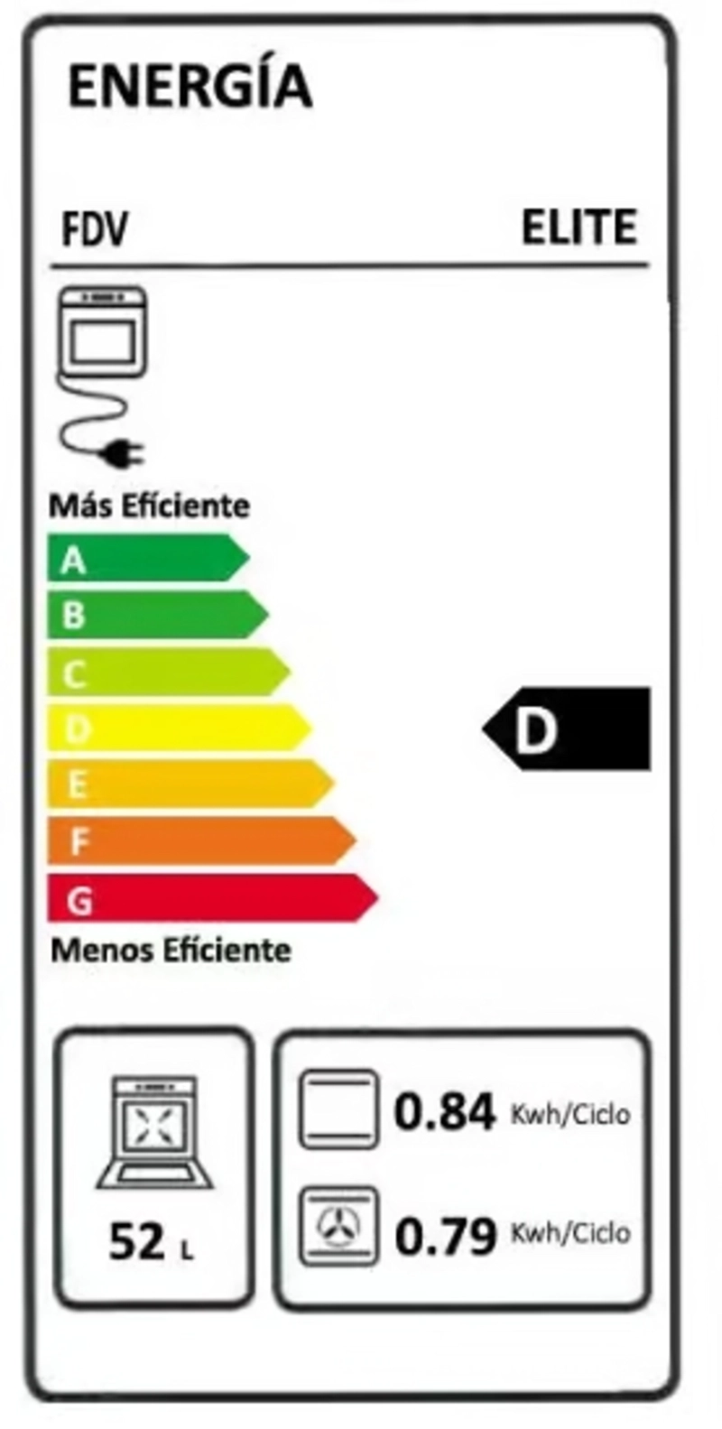 HORNO ELÉCTRICO FDV 52L ELITE - 2