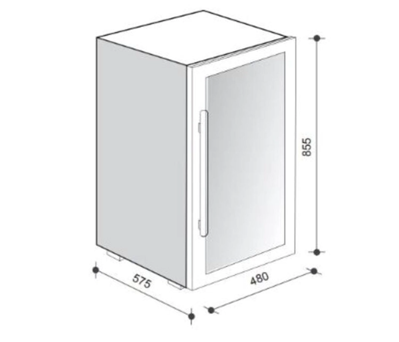 ENFRIADOR DE VINOS FDV BLACK - CAPACIDAD 56 BOTELLAS - 4
