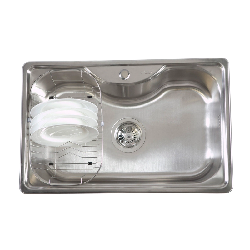 LAVAPLATOS FDV ACQUA 1C + DESAGÜE + CANASTO 75 CM - 1