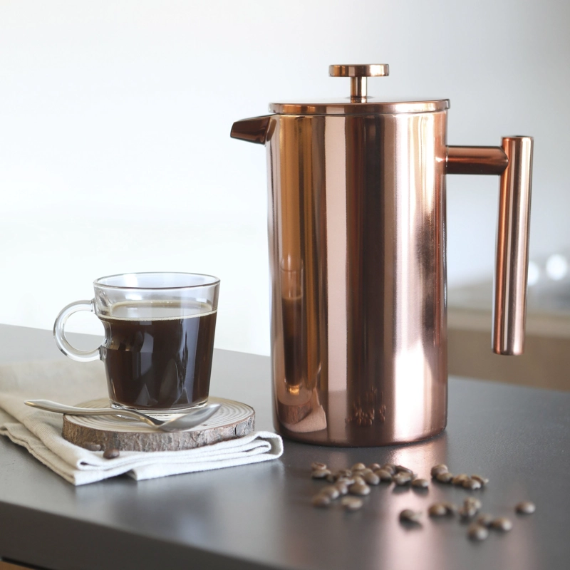 CAFETERA PRENSA FRANCESA SIMPLE COOK BOLONIA COBRE - 6