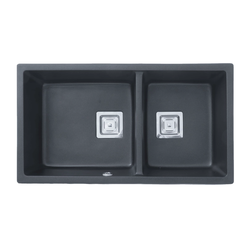LAVAPLATOS FDV DELUXE 2C GRANITO NEGRO 82.5 CM - 1