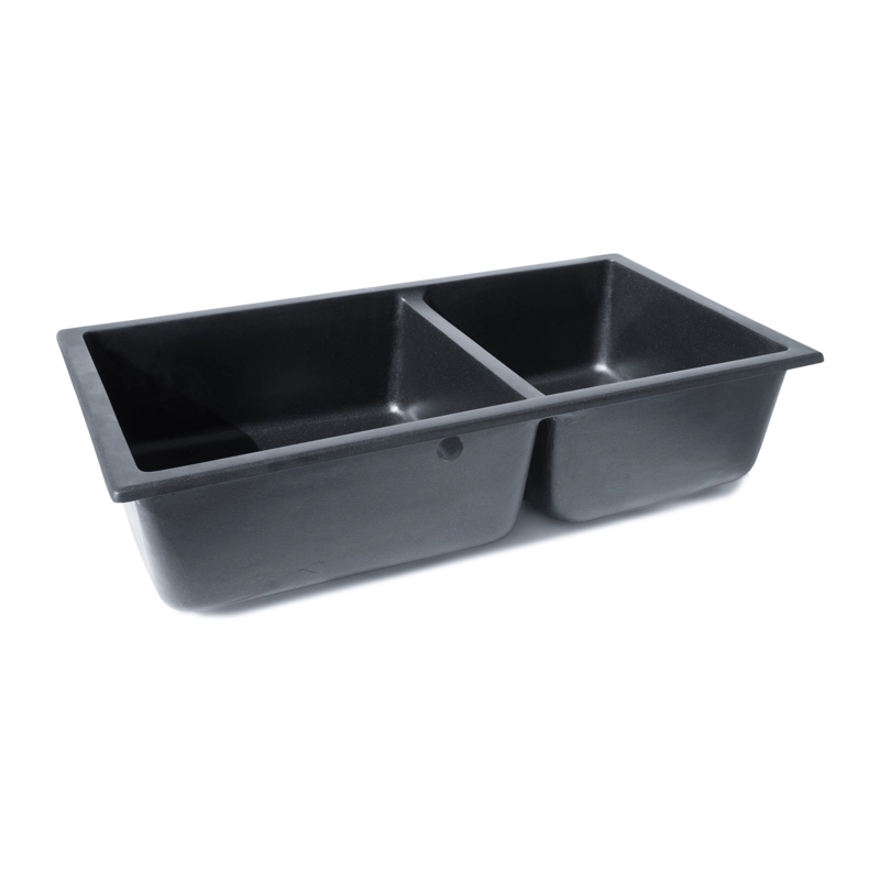 LAVAPLATOS FDV DELUXE 2C GRANITO NEGRO 82.5 CM - 2