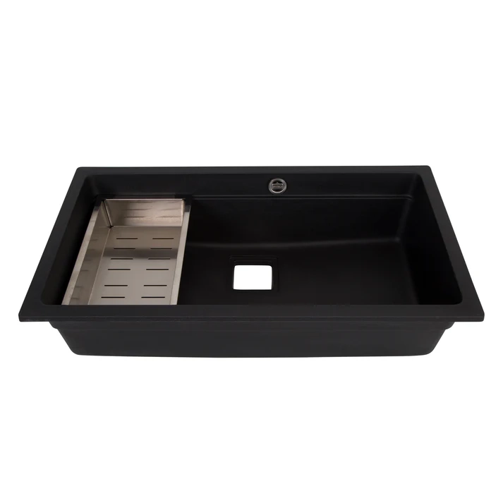 LAVAPLATOS SOBRE CUBIERTA DELUXE GRANITO NEGRO FDV - 1