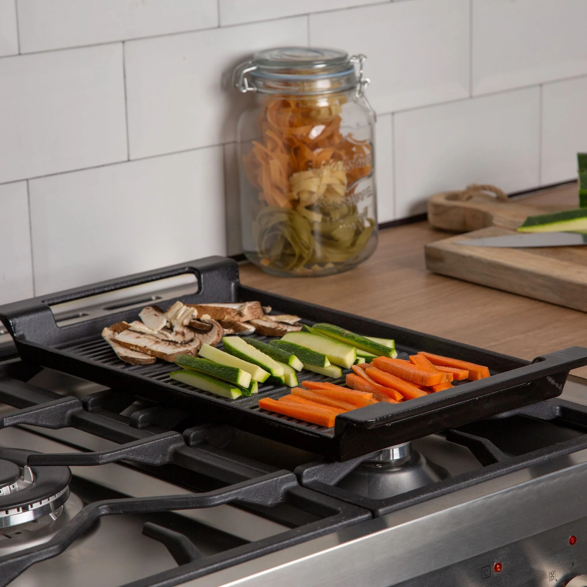PLANCHA DE HIERRO FUNDIDO SIMPLE COOK IRON GRILL - 5