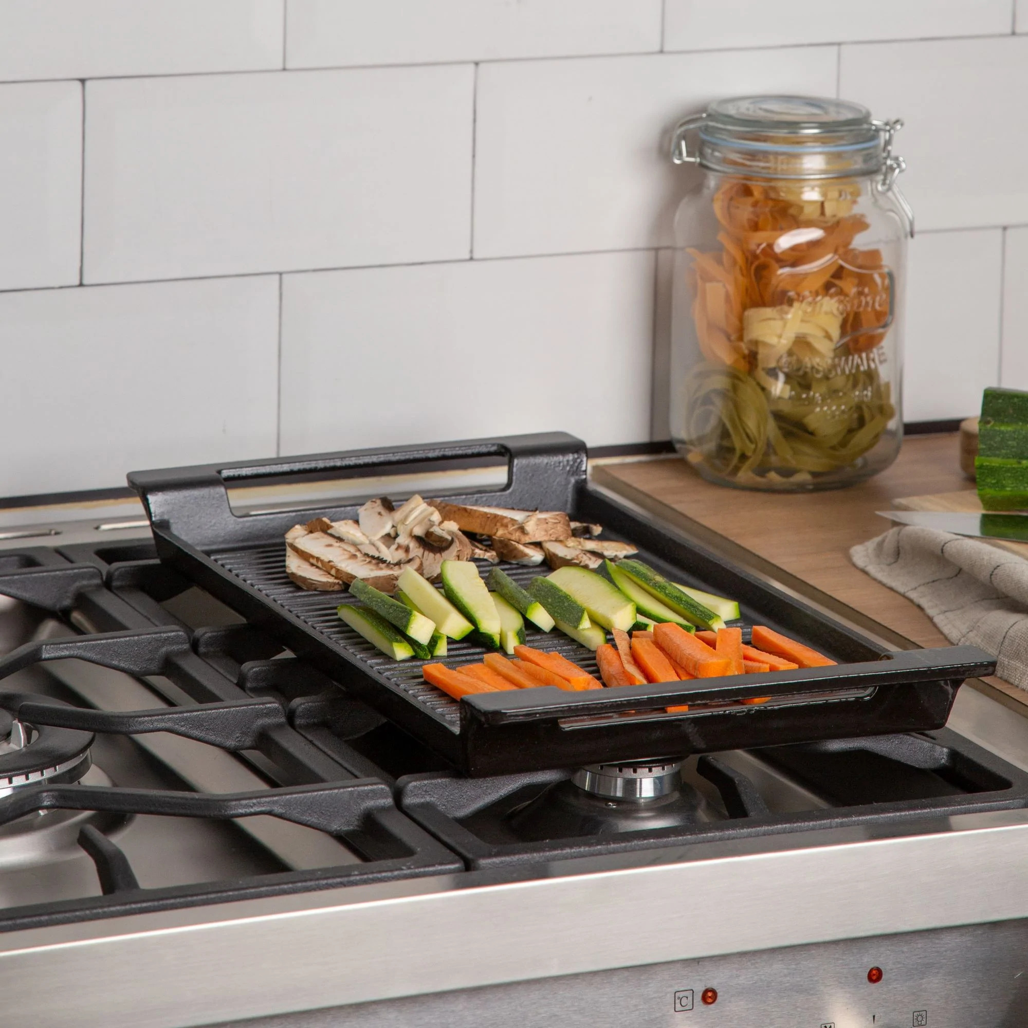 PLANCHA DE HIERRO FUNDIDO SIMPLE COOK IRON GRILL - 6