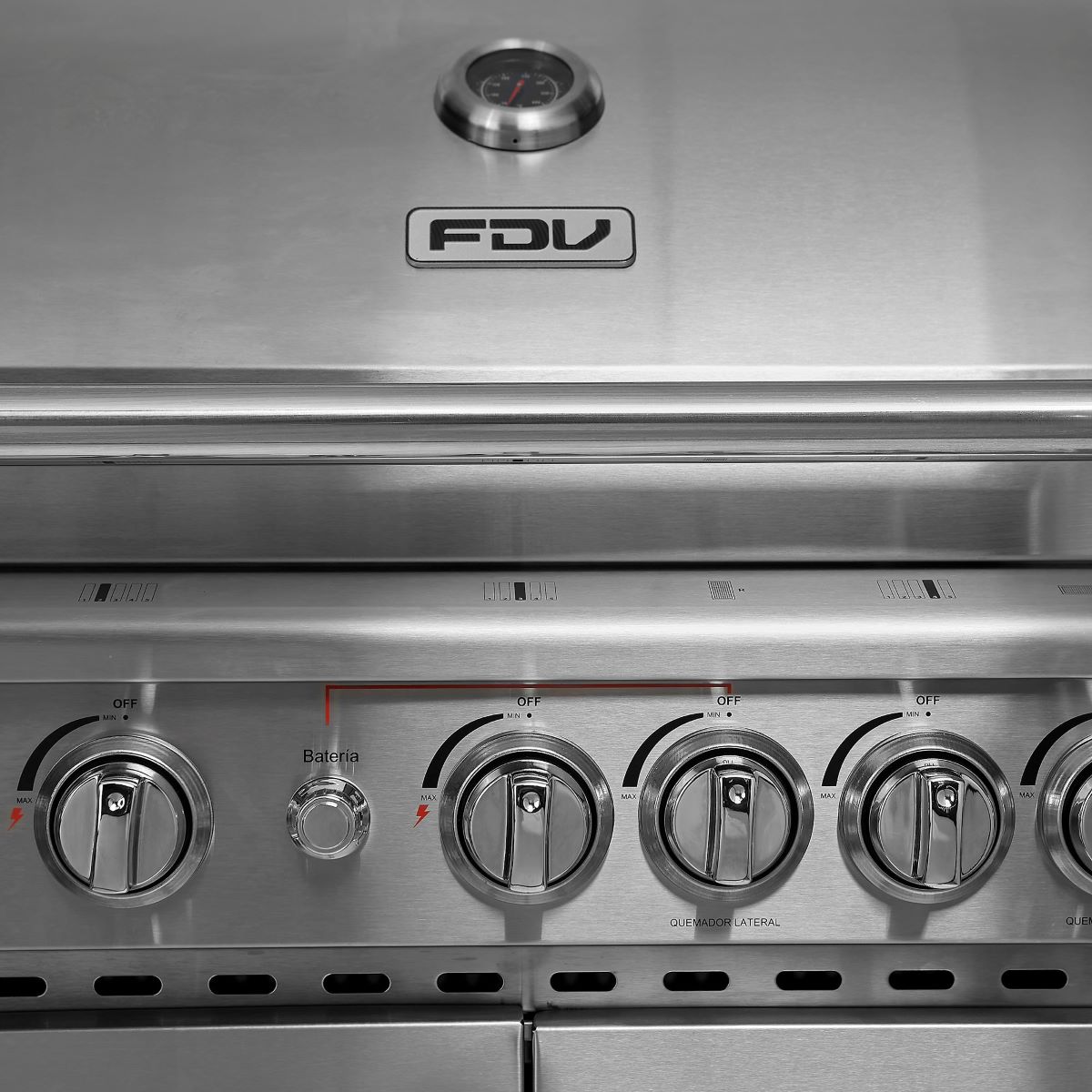PARRILLA A GAS LICUADO FDV SMART 7 QUEMADORES - 4