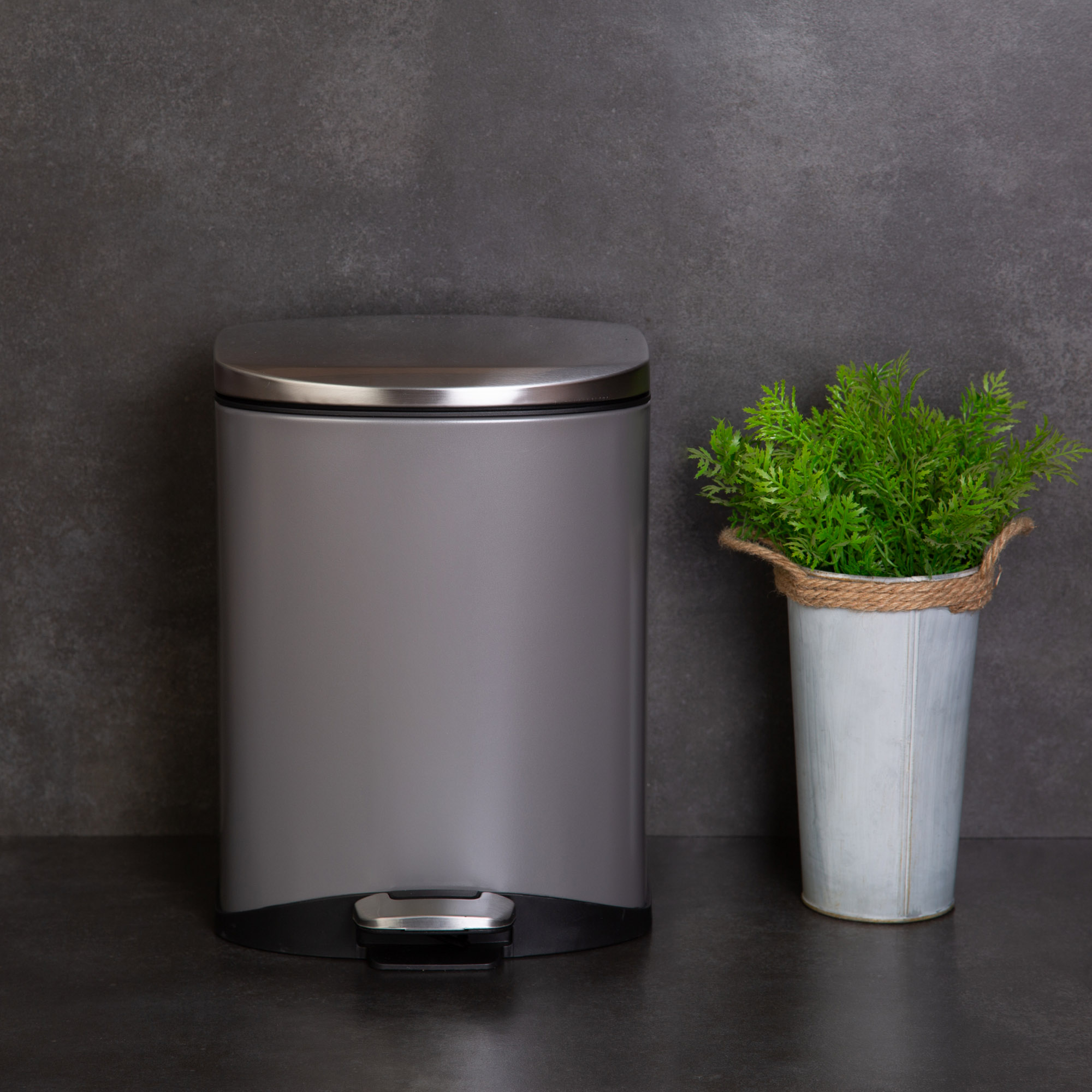 BASURERO EKO SOFT GREY 6LT - 3