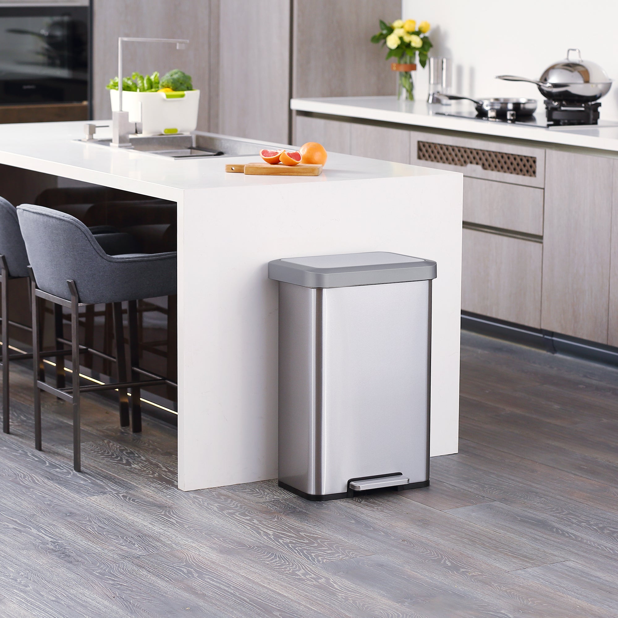 BASURERO EKO COZY INOX 45 LTS - 4