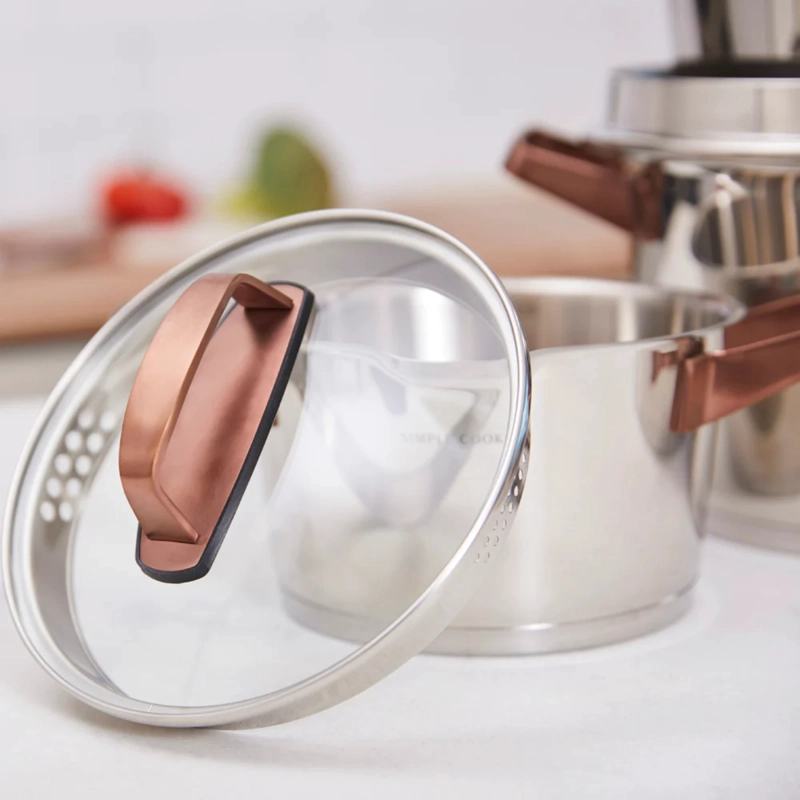 BATERIA SIMPLE COOK NIZA COBRE 8 PZS - 4