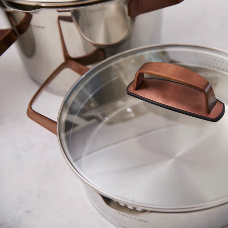 BATERIA SIMPLE COOK NIZA COBRE 8 PZS - 6