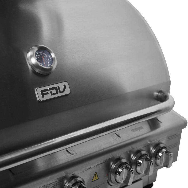 PARRILLA A GAS FDV DELUXE 5Q + SPIEDO GLP 3.0 - 7