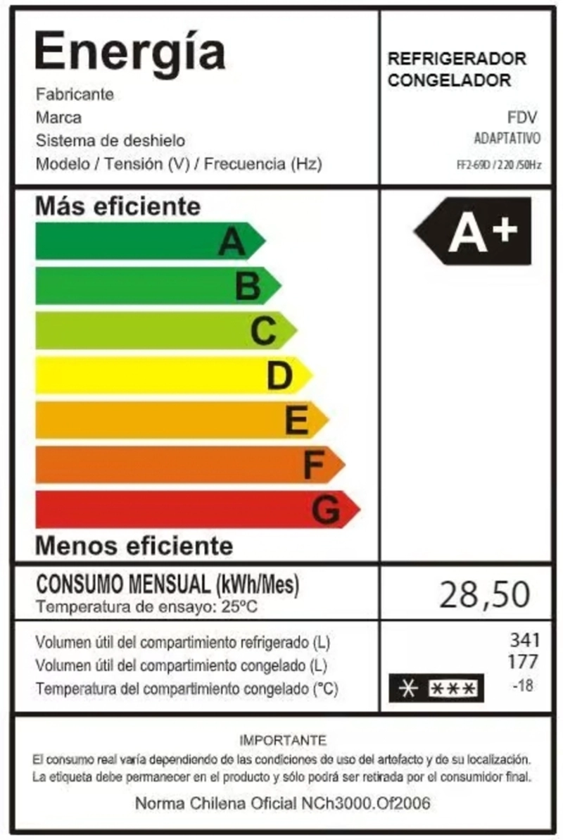 REFRIGERADOR FDV SIDE BY SIDE PRESTIGE 518 LTS. - 9
