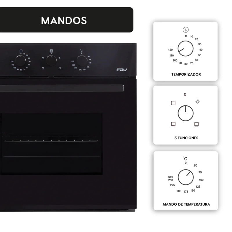 HORNO FDV DESIGN BLACK - 4