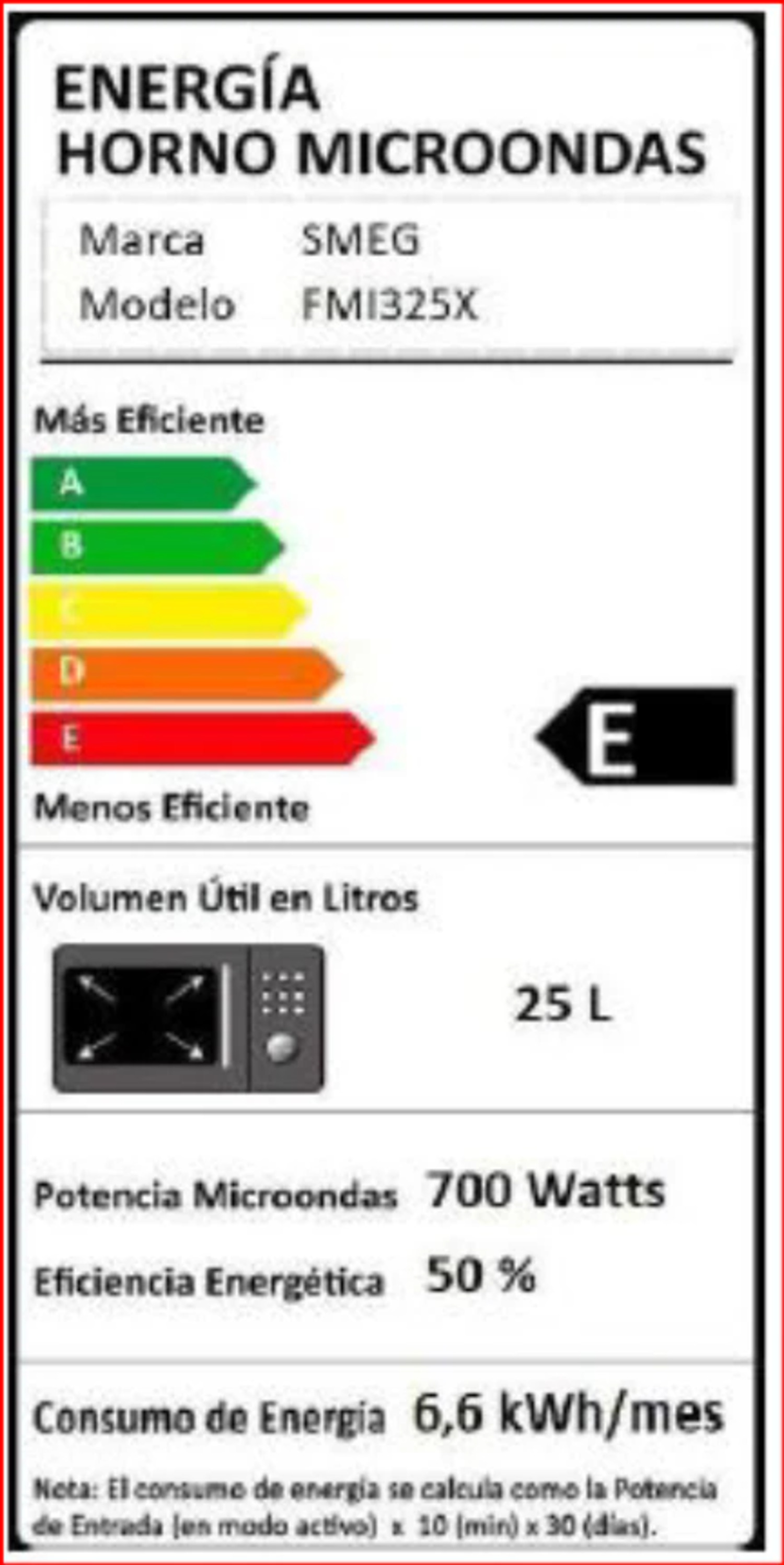 MICROONDAS SMEG CLASSICA MODELO FMI325X - 3