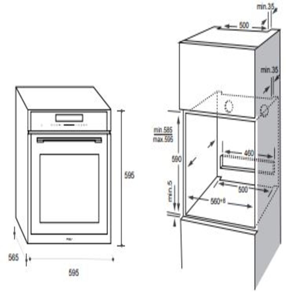 HORNO EMPOTRADO PRESTIGE 72 LTS FDV - 6