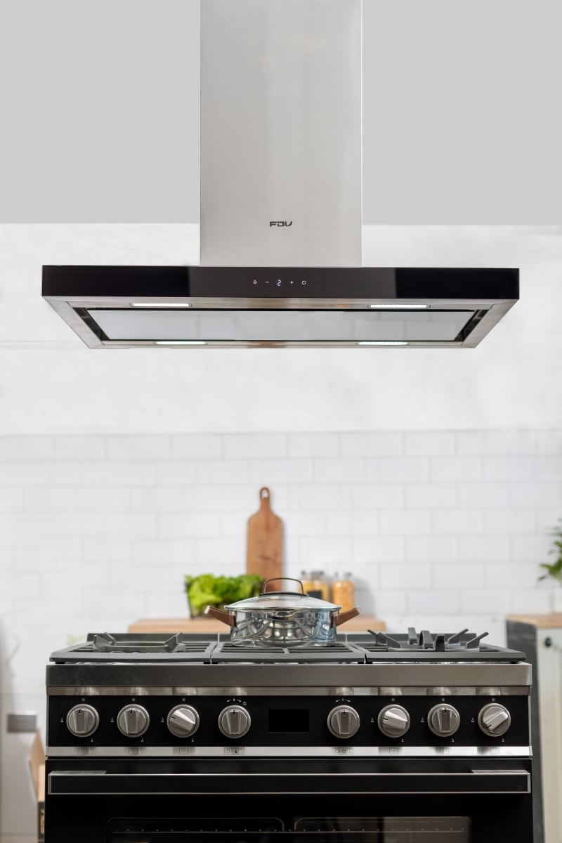 CAMPANA ISLA DELUXE CHEF 90 CM 800 M3/H FDV - 3