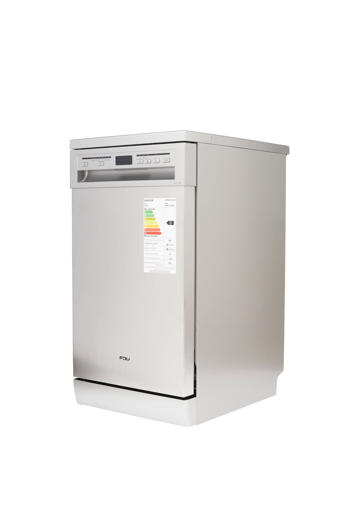 LAVAVAJILLAS FDV ACQUA 10 CUBIERTOS FREE STANDING - 4